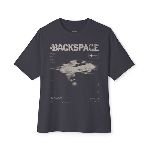 Backspace Graphic Tee — "Not Everything Deserves to Be Carried Forward" Boxy Shirt