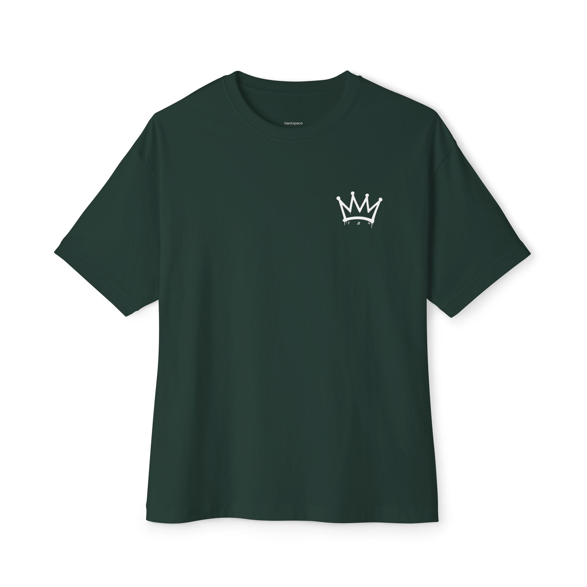 Queen City Collective Skyline Tee — Crown Chest Logo & Back Graphic
