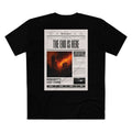 Apocalyptic Newspaper Tee — "The End Is Here" Graphic T‑Shirt