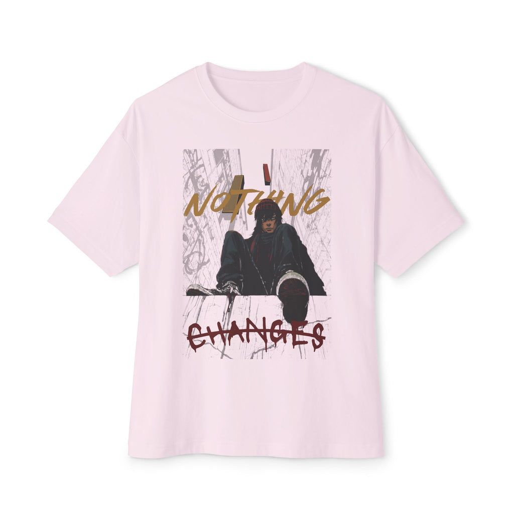 Nothing Changes Graphic Tee — Urban Grunge Oversized T-Shirt