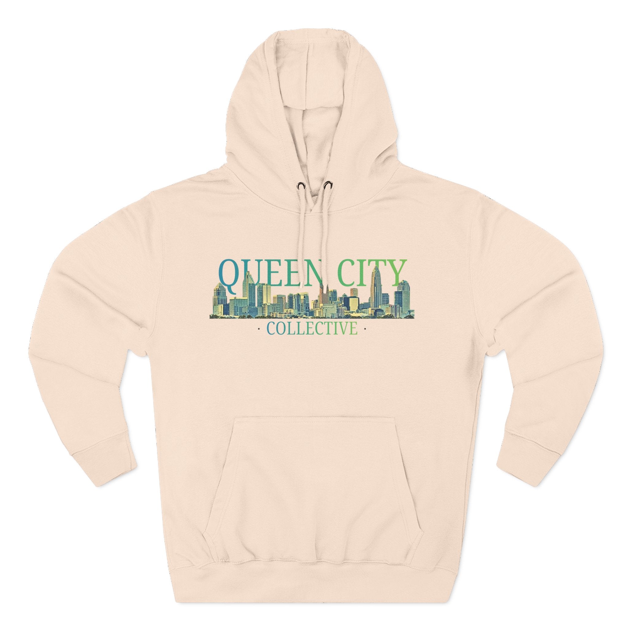Queen City Collective Hoodie — Skyline Graphic Fleece Pullover
