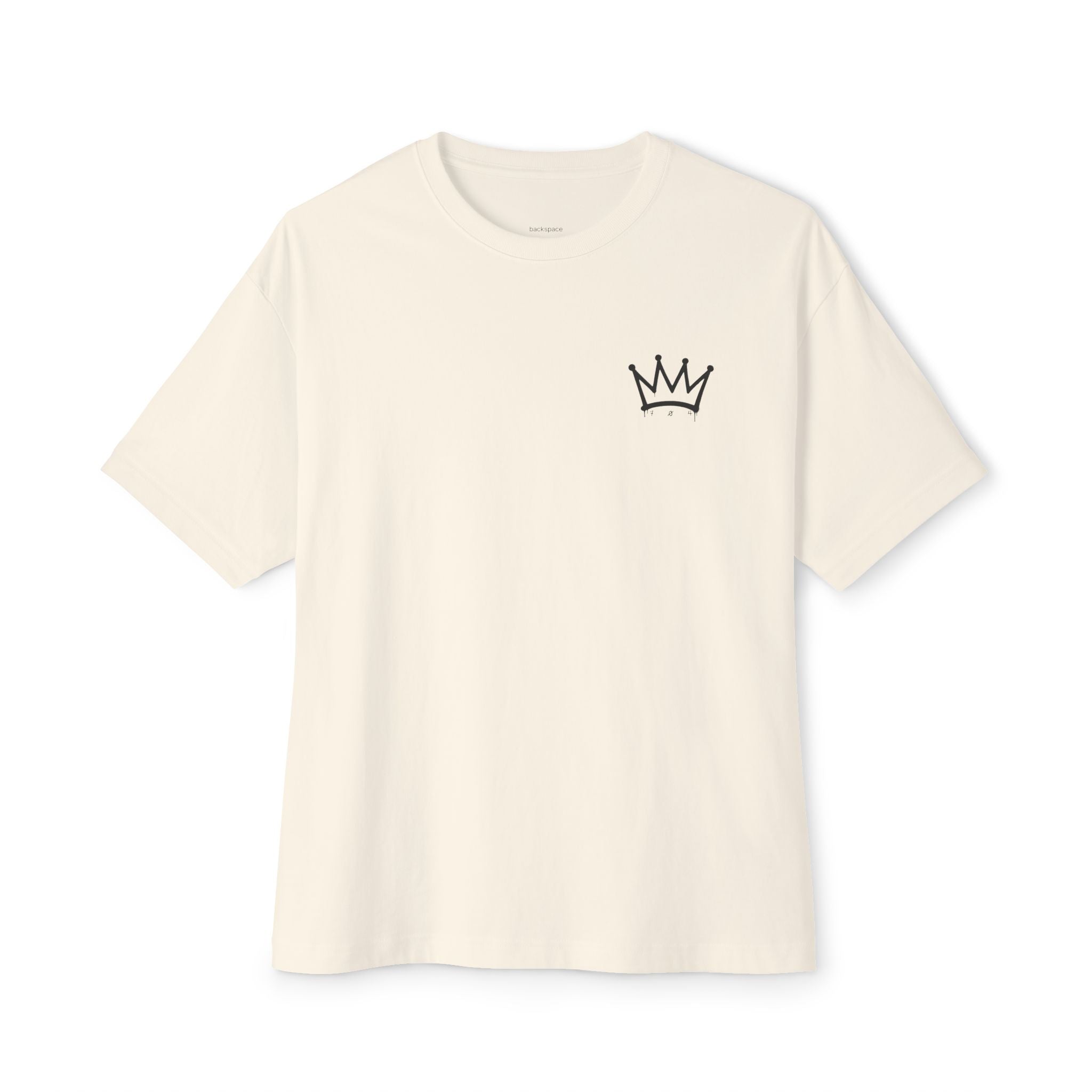 Queen City Collective Skyline Tee — Crown Chest Logo & Back Graphic