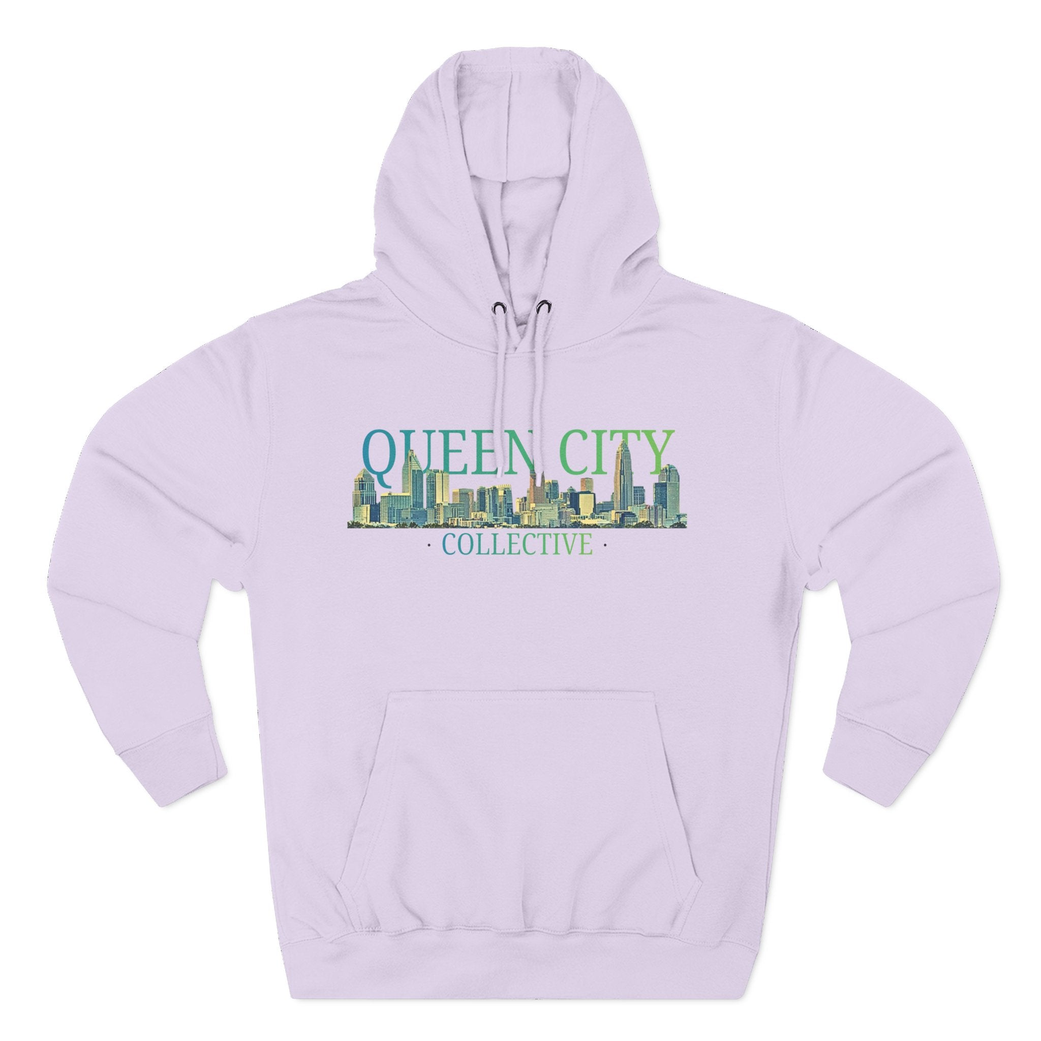 Queen City Collective Hoodie — Skyline Graphic Fleece Pullover