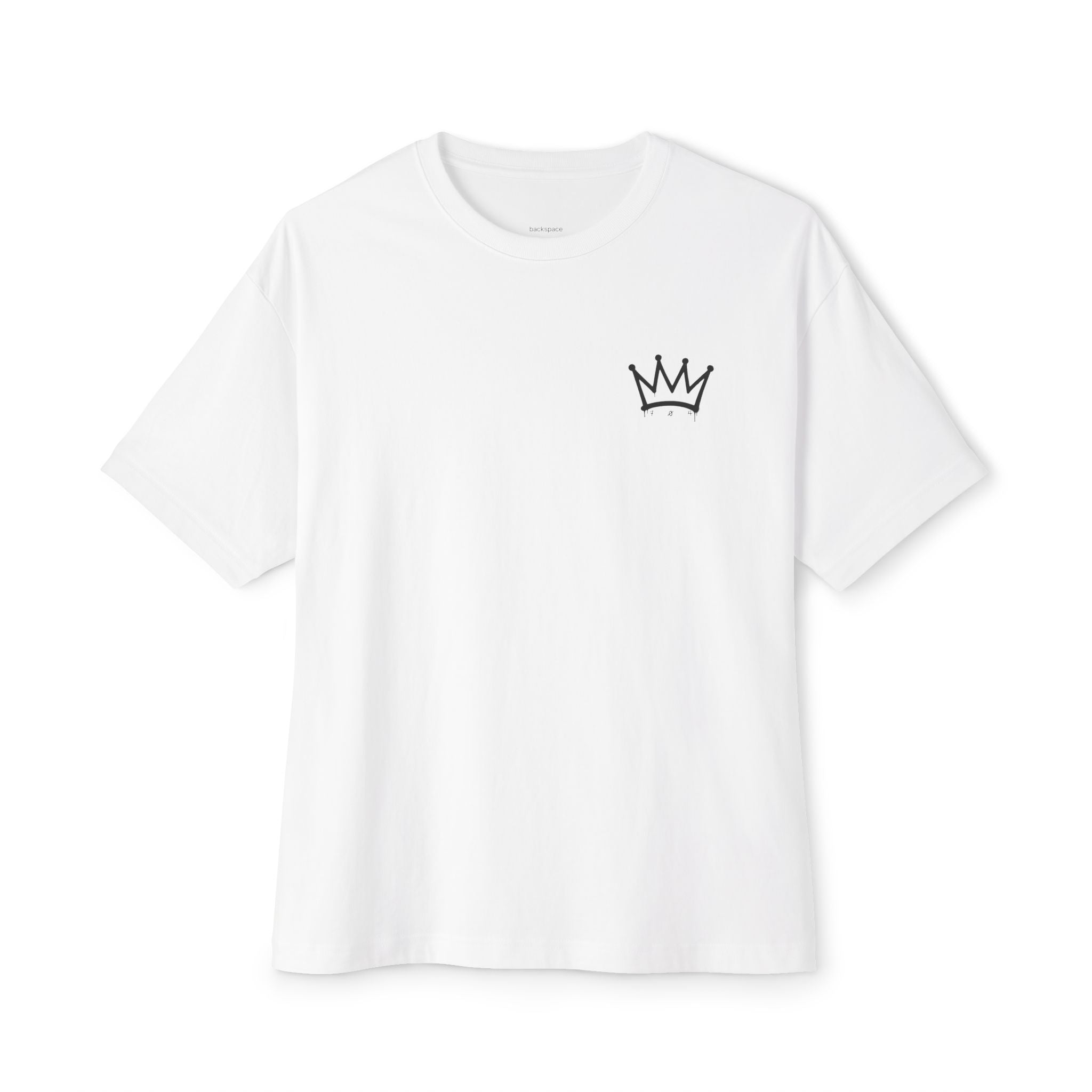 Queen City Collective Skyline Tee — Crown Chest Logo & Back Graphic